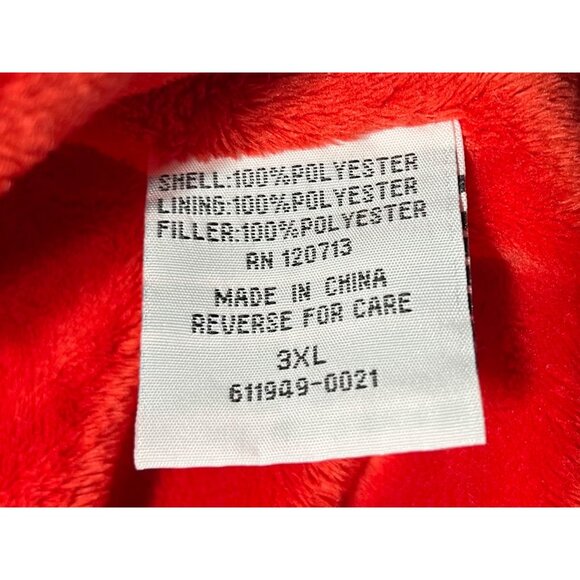 Vintage Totes Womens Plus 3X Red Quilted Rain Coat Jacket Soft Fleece Lining - Picture 8 of 16